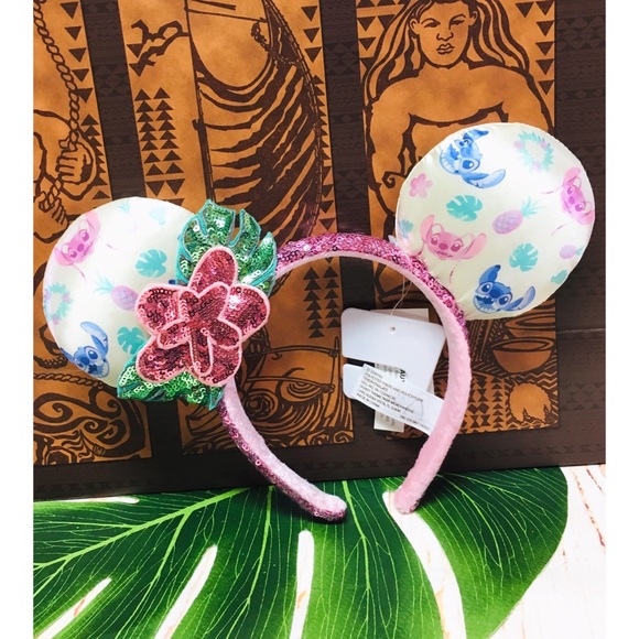 Disney | Accessories | New Aulani Stitch Angel Minnie Ears 